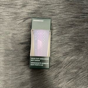 Starbucks icy white keychain